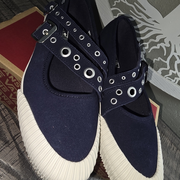 Vans Mary Jane Straps Metal Parisian Night Womens Sz 11 Box - Picture 7 of 8